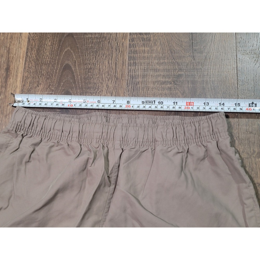 Nike Mens Khaki Tan Sportswear Cargo Pants Elastic Waist Bungee Hem Medium